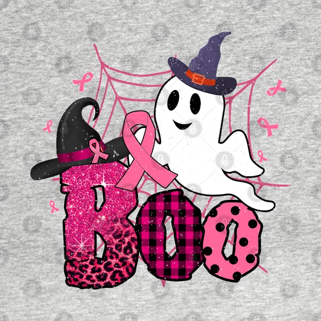 Boo - Halloween Breast Cancer Survivor Gift Shirt by TsunamiMommy